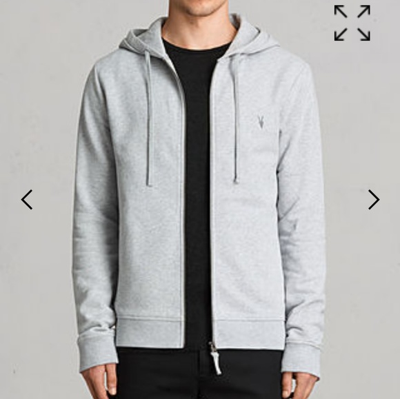 grey all saints hoodie